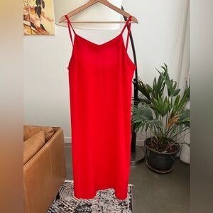 SOBE Red Slip Dress